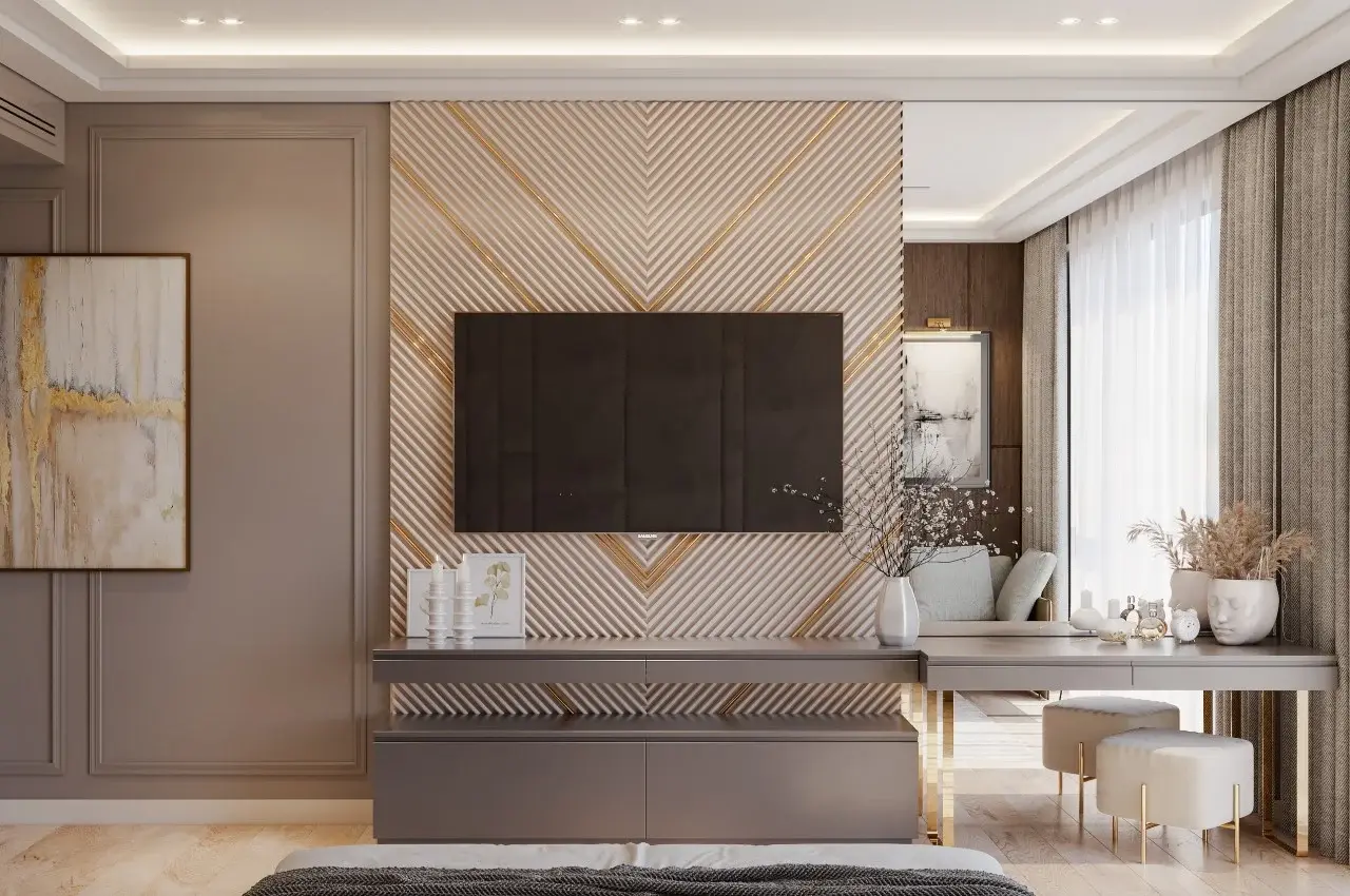 13 лучших способов разместить телевизор в спальне