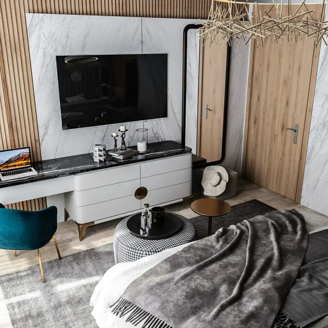 13 лучших способов разместить телевизор в спальне