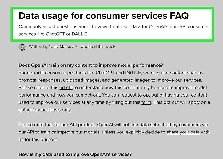 Как ChatGPT сохраняет и использует ваши данные