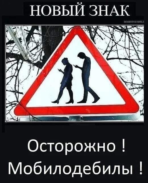 Классный знак мобилодебилы - авто, будьте бдительны?