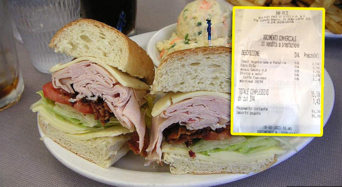 Италия: Попросил разрезать бутерброд и удивился когда принесли счет.