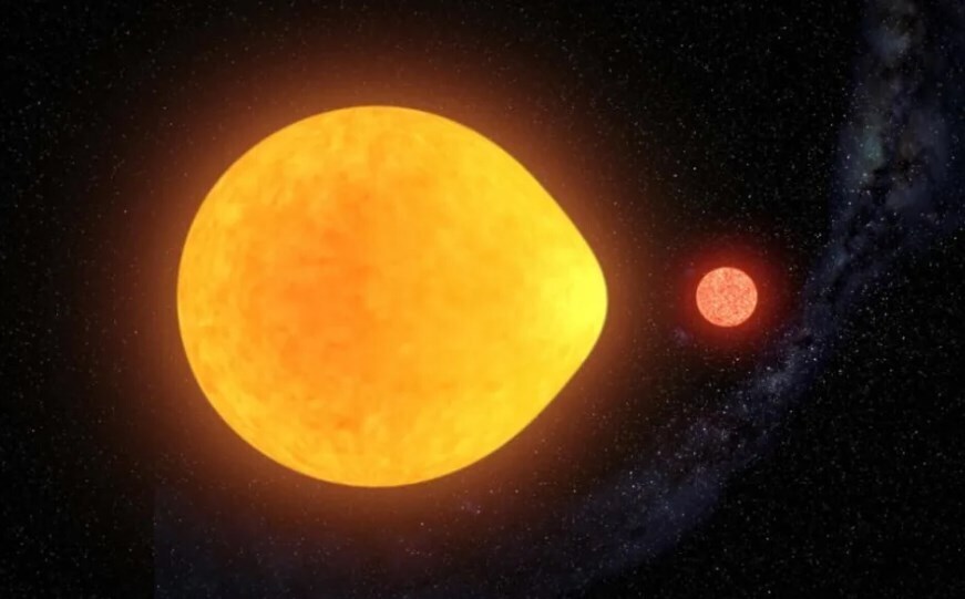 Обнаружена уникальная каплевидная звезда