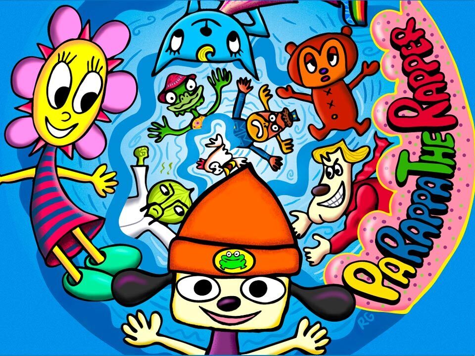 PaRappa the Rapper - уникальная игра, в которой собака читает рэп.