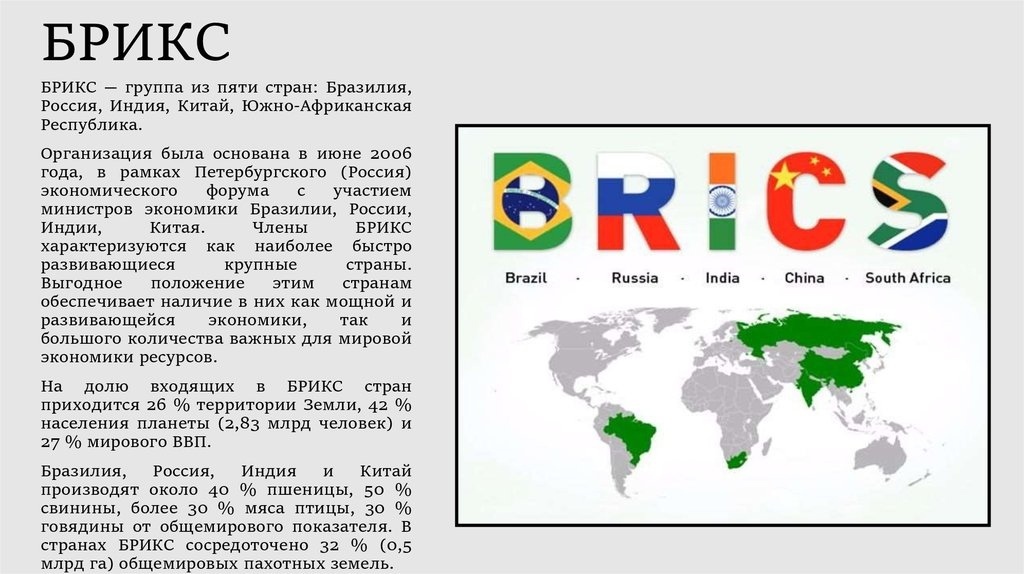 Брикс страны презентация