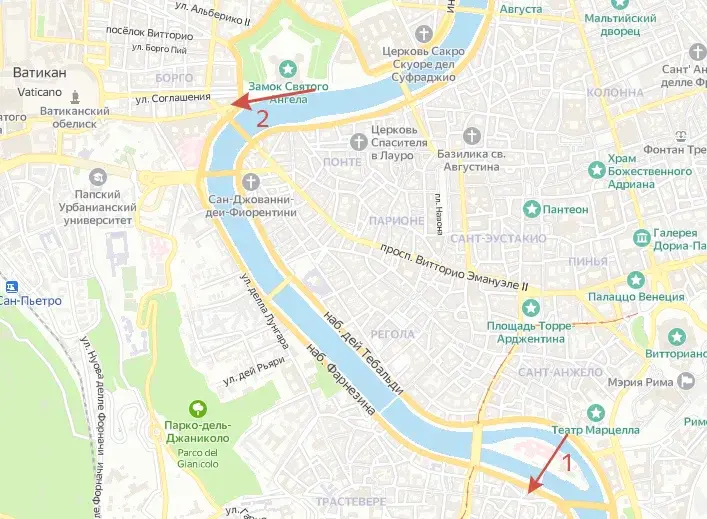 Невозможные маршруты из фильма Э. Рязанова "Невероятные приключения итальянцев в России"