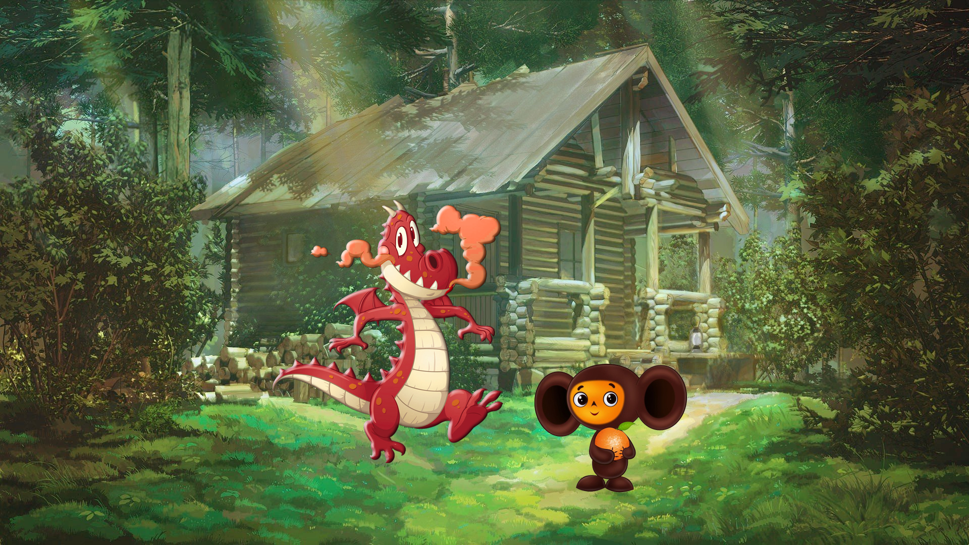 Сказка про Чебурашку и змея Горыныча (придумано искуственым интеллектом )