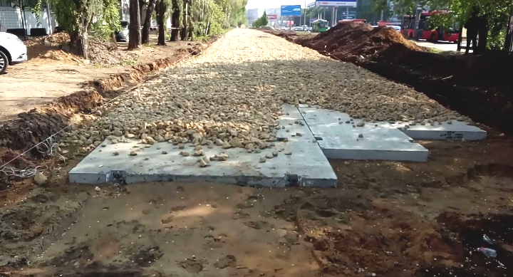 Когда в РФ будут строить дороги такие же как в Казахстане или Татарстане*? Фото строительство дороги в Татарстане.