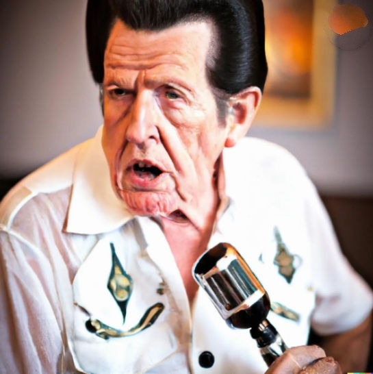 ИИ предсказывает, как бы выглядел Элвис Пресли, если бы он был жив сегодня.