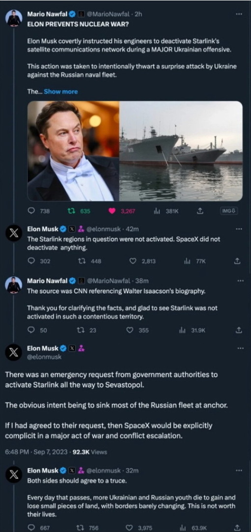 Человечество на грани ядерной войны! О чем рассказал Элон Маск...