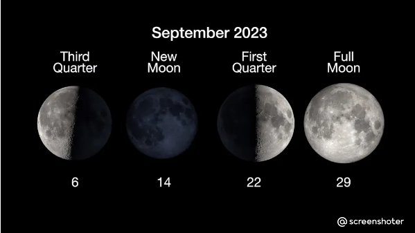 Фаза Луны. 2023.