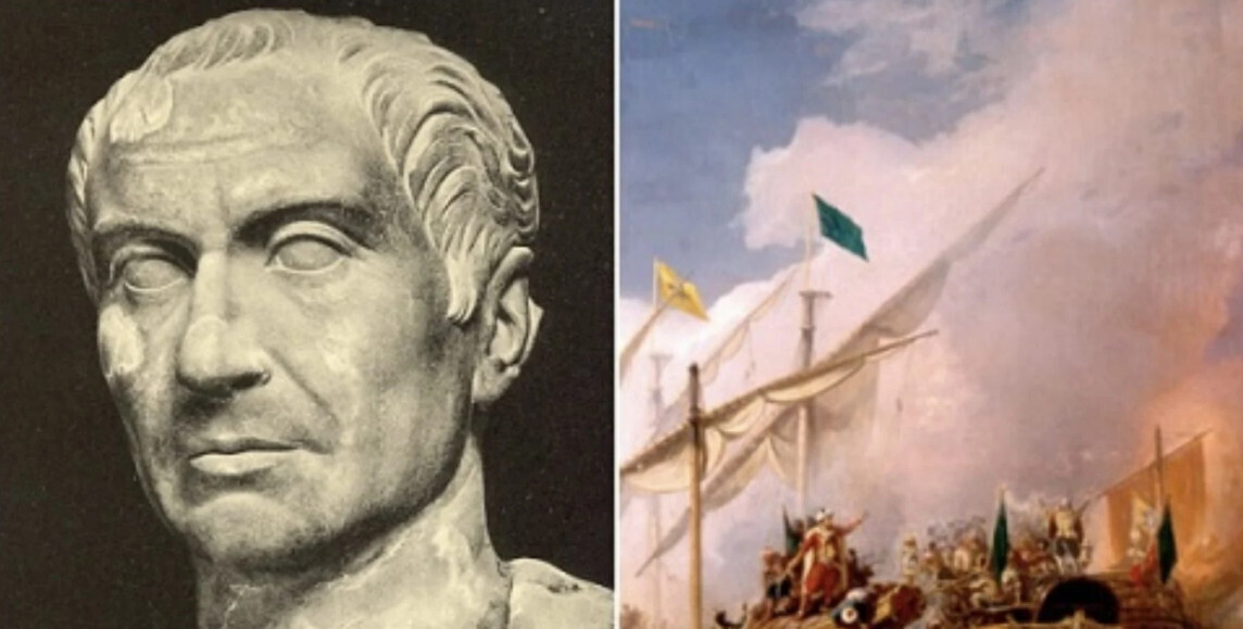 Захват Юлия Цезаря пиратами на Родосе. После освобождения он казнил их всех