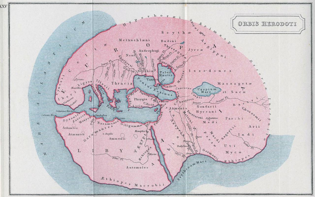 Карта геродота 5 век до н э
