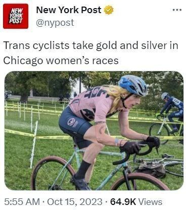 Скандал дня..Трансгендеры завоевали золото и серебро в женских соревнованиях в Чикаго