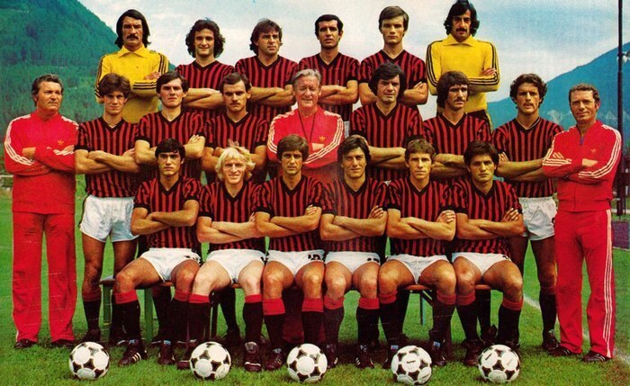 Милан (Италия): лучшие игроки команды 1970-х годов.