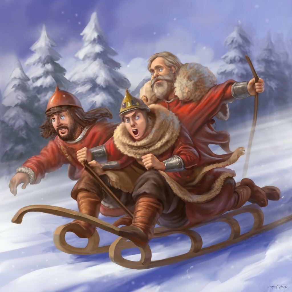 Гонки Богатырей: Саночная Эпопея