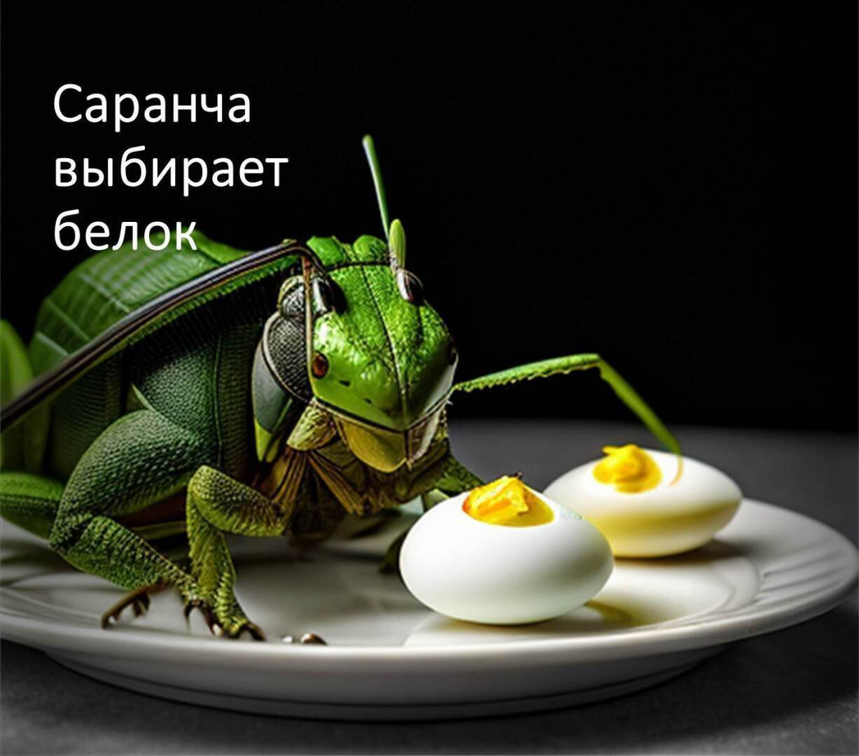 Серьезно, саранча умнее? Она знает, что первым делом выбирать в тарелке. А мы?