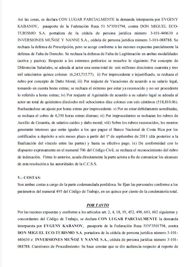 Встать, суд идёт... Часть 40. Приговор в первой инстанции по моему иску вынесен, но вопросы к судье Лопесу Чаверри у меня остались