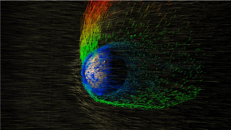 Вот что происходит, когда солнечный «ветер» исчезает вблизи Земли и Марса