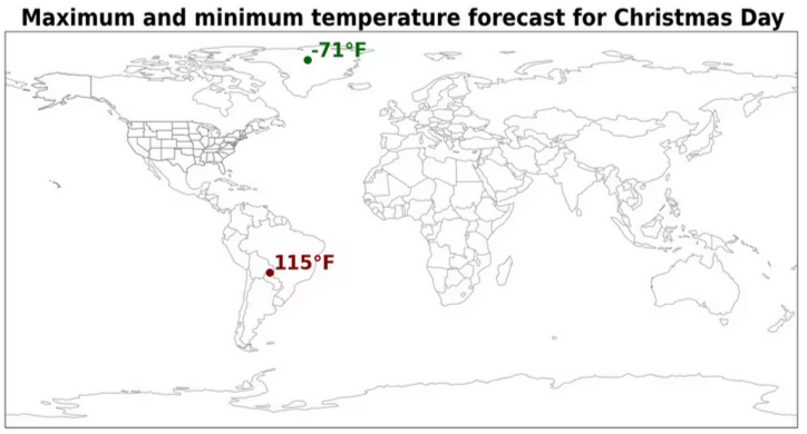 Вот какой экстремальной рождественской погодой может быть по всему миру