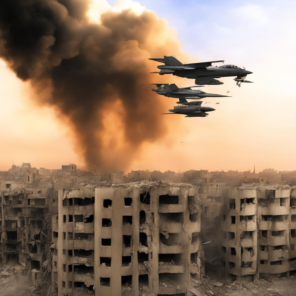 Израильские военные наносят авиаудары по сектору Газа.
