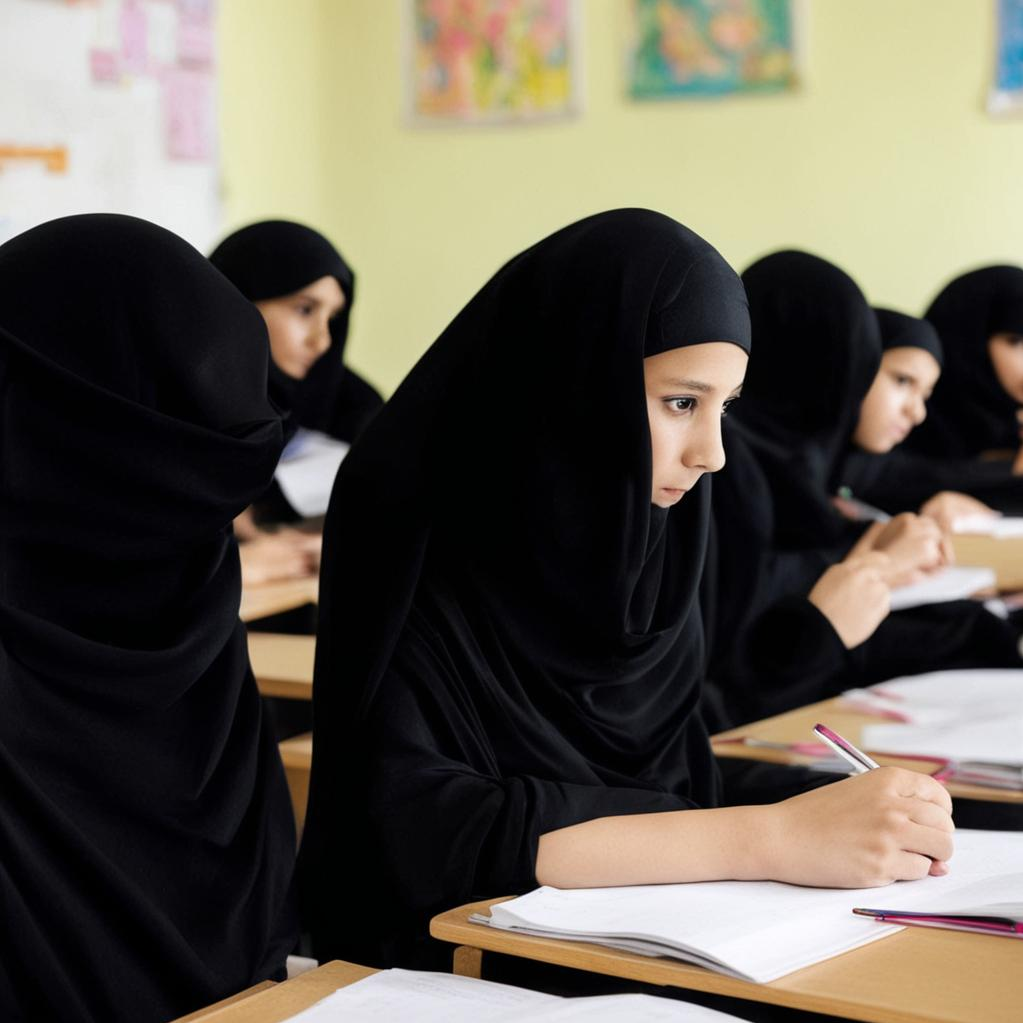 Афганские школьницы закончили только шестой класс. Их образование было остановлено, когда к власти пришел Талибан.