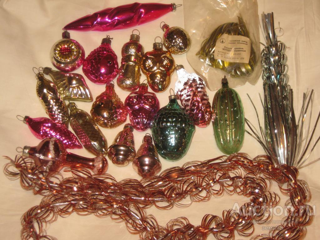 Новогодние игрушки, произведенные в СССР.