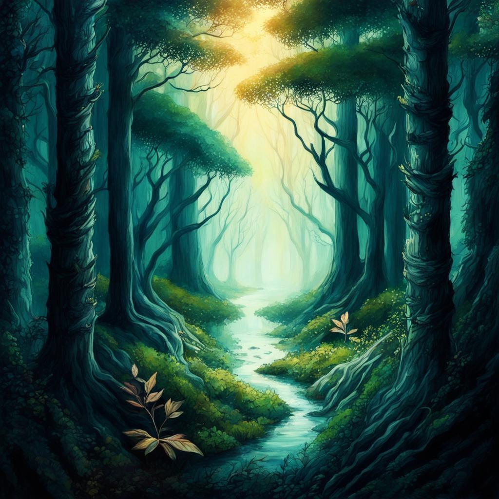 Зачарованный шепот: Мистическое великолепие волшебного леса
