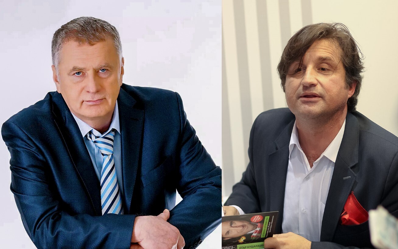 Жириновский и Кушанашвили? Оба яркие и хорошо да красиво говорящие! Таких любит кинокамера, фотокамера и микрофон.