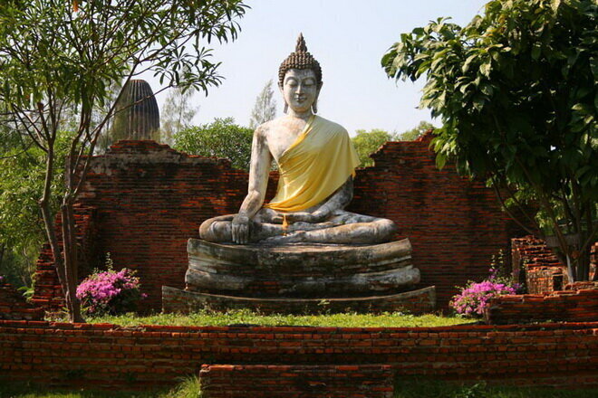 Прогулка по Древнему Сиаму (Тайланд). Полное погружение в атмосферу Древней Азии. Путешествие продолжается. Из зимы в лето.