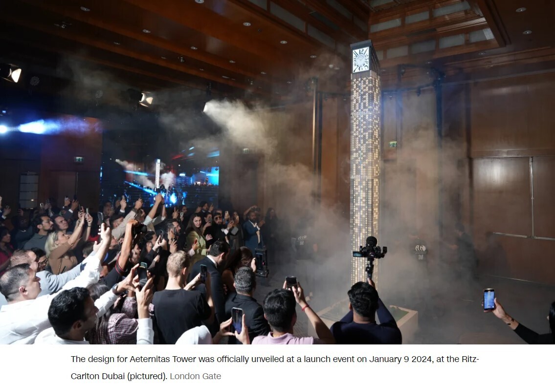 Дубай строит самую высокую в мире жилую башню с часами