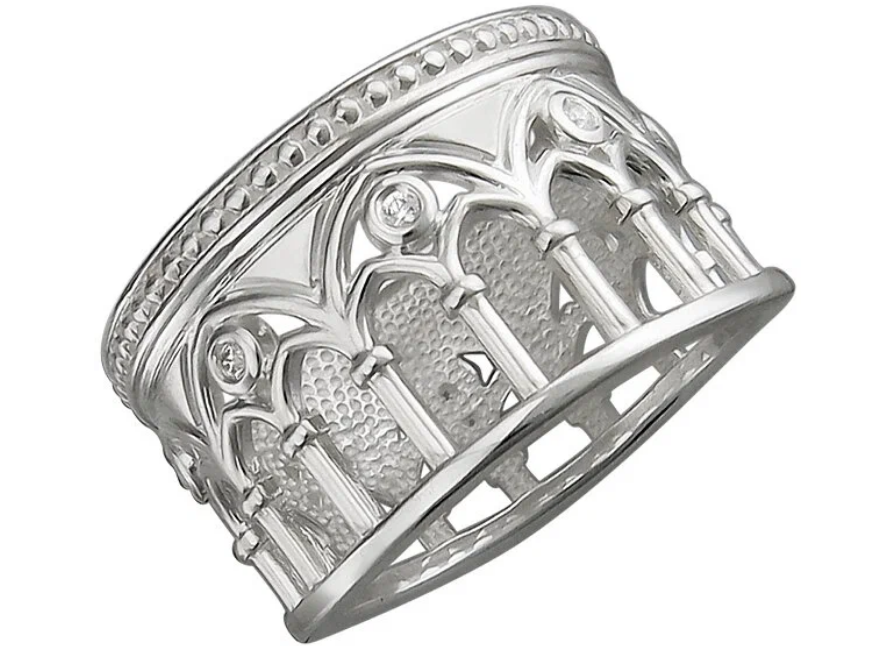 Новое серебряное кольцо Эстет: изысканный шедевр с фианитами