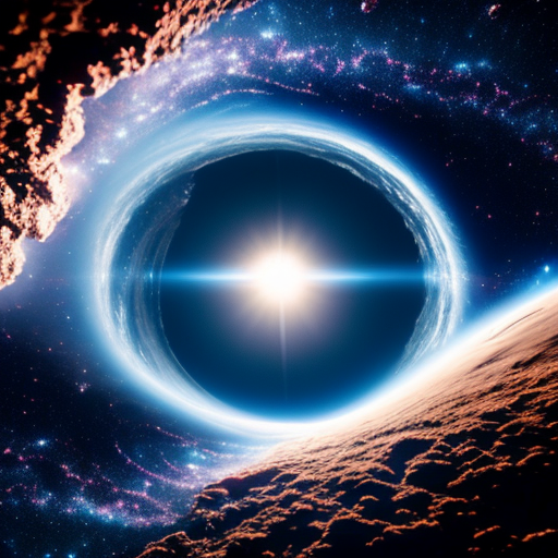 Космическое пространство: белая дыра.