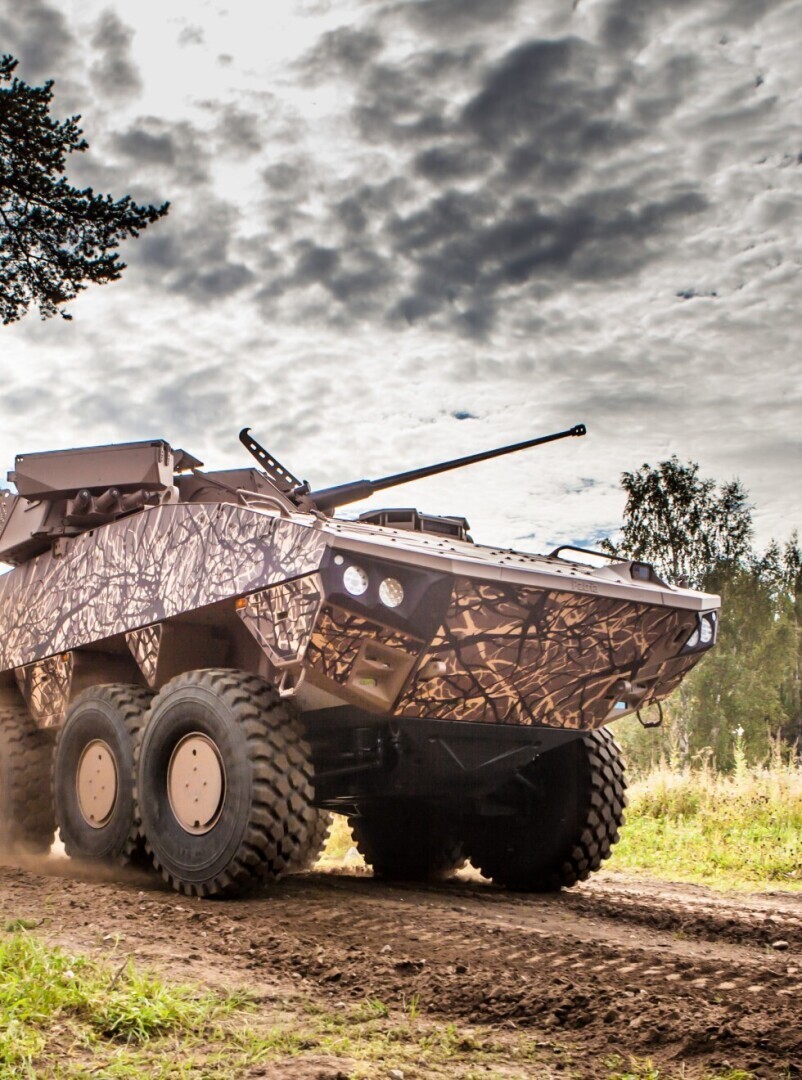 Patria на Международной конференции по бронетехнике в Лондоне 2024