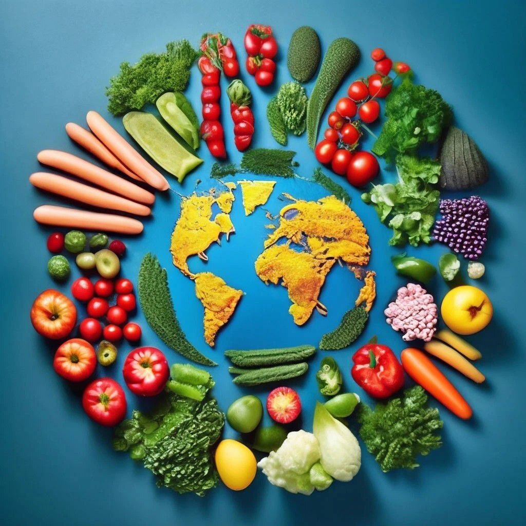 Мировое производство пищевых продуктов.