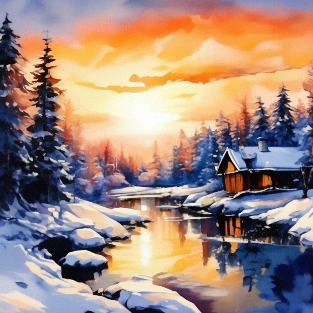 Последние деньки уходящей зимы. Красивые картинки или нейросети о зиме