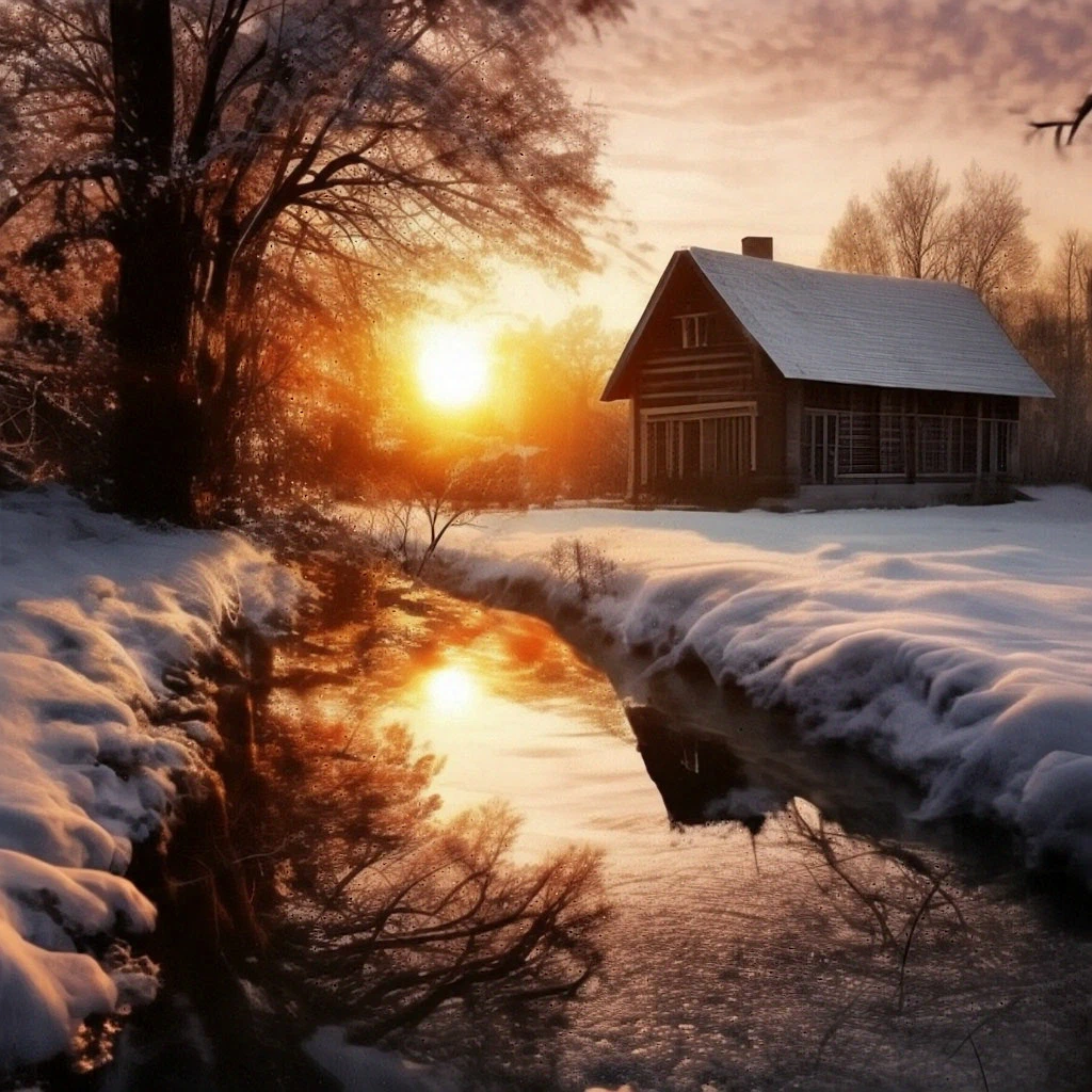 Последние деньки уходящей зимы. Красивые картинки или нейросети о зиме