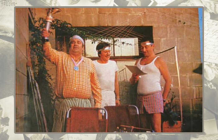 История одного фото: олимпийские бегуны. Как Рязанов, Миронов и Горин на праздник к Александру Ширвиндту спешили