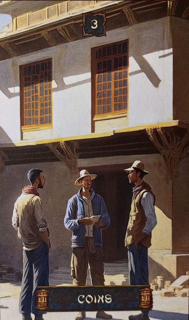 Карта дня на 06.03.2024 г. - Тройка пентаклей - время действовать решительно и уверенно.