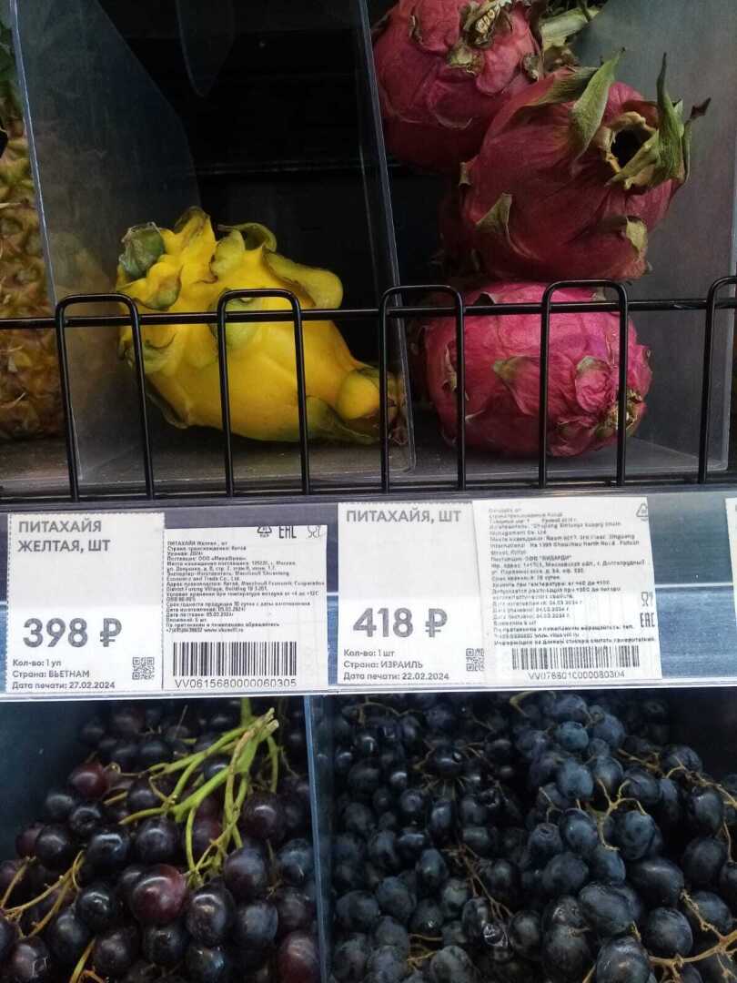 Увидела в магазине необычный фрукт. Питахайя: может ли она стоить 400 рублей за штуку?
