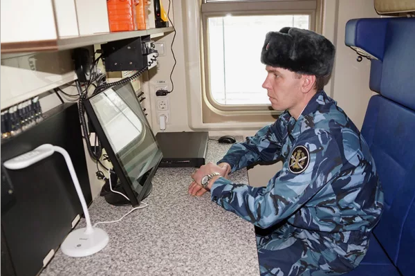 Специальный вагон для перевозки осужденных