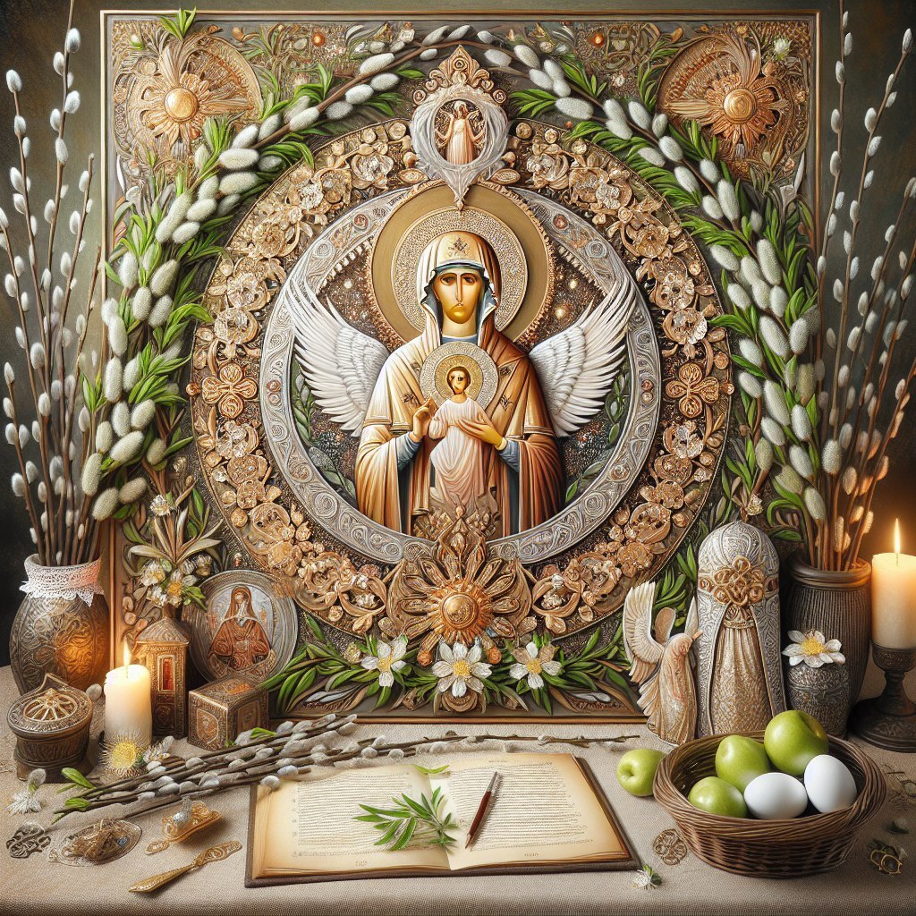 "Торжество Весны и Духовности: Вербоносица и Икона Божией Матери в Объятиях Традиций"