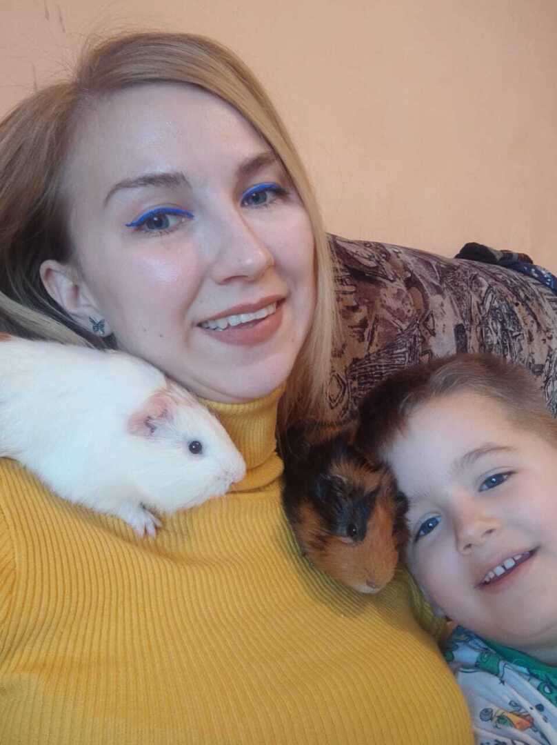 Морские свинки и агрессия. Один другому ухо откусил. Наши любимцы - Рыжик и Арнольд