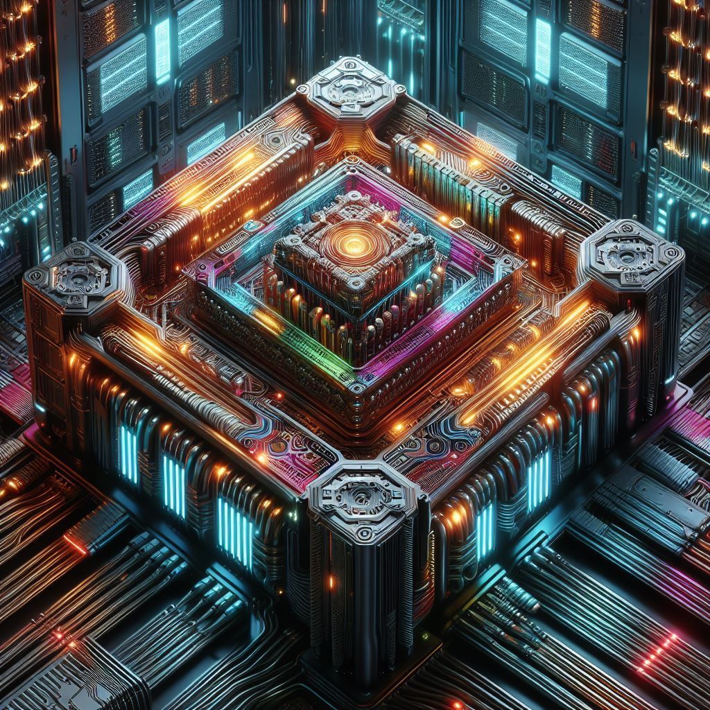 Процессор Xeon в игровой сборке компьютера.