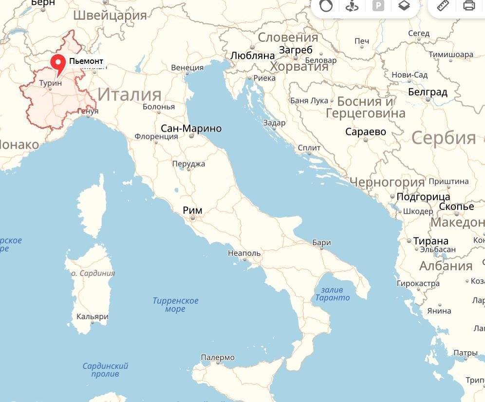 Город Турин лежит на 45-ом градусе северной широты. К чему он ближе: к северу или экватору?