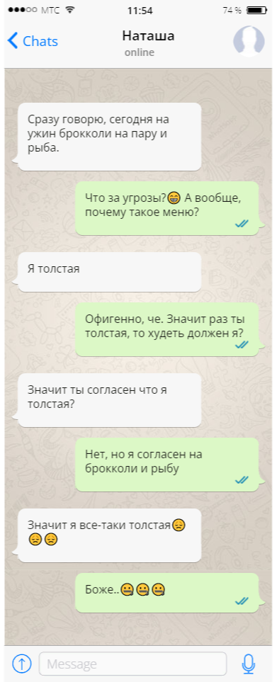 Смешные переписки, в которых быт выходит на новый уровень если у тебя есть семейные отношения