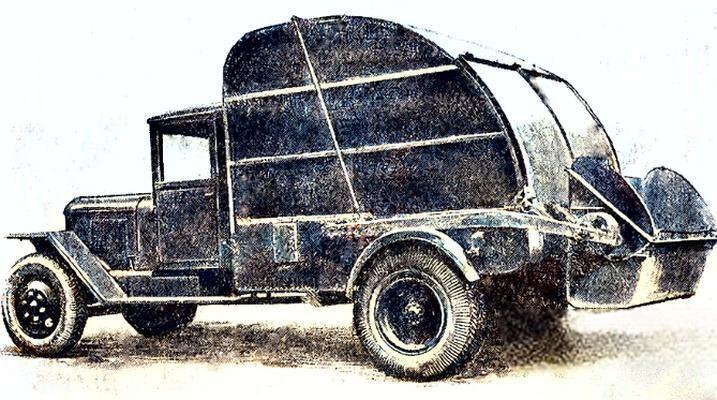 Мусорная машина при СССР