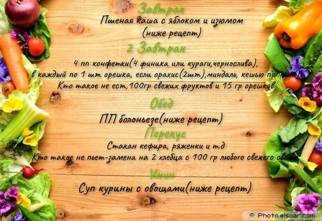 Меню ПП (день 3)📝 | НоваяЯ или Худеем вместе 🥦🍅🥑, 04 мая 2024