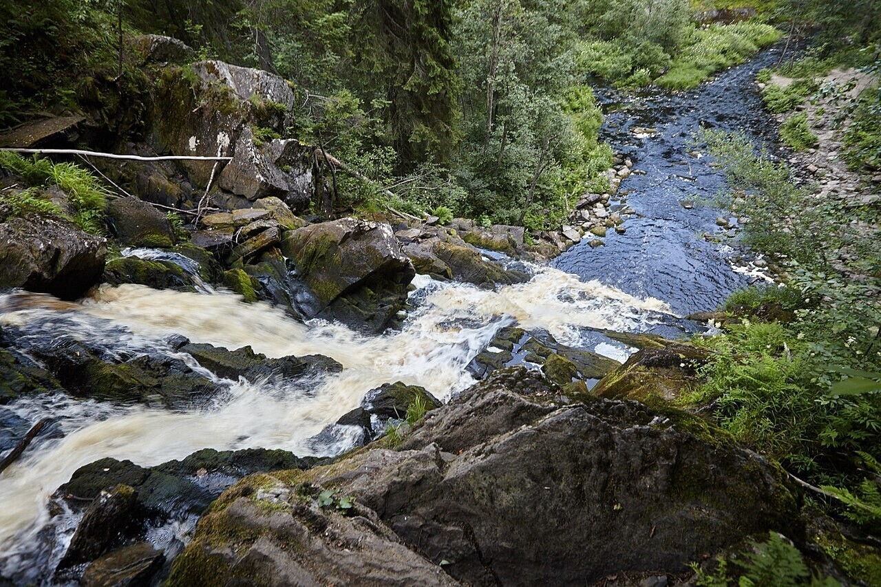 Россия красивая. Водопады «Белые мосты» в Карелии
