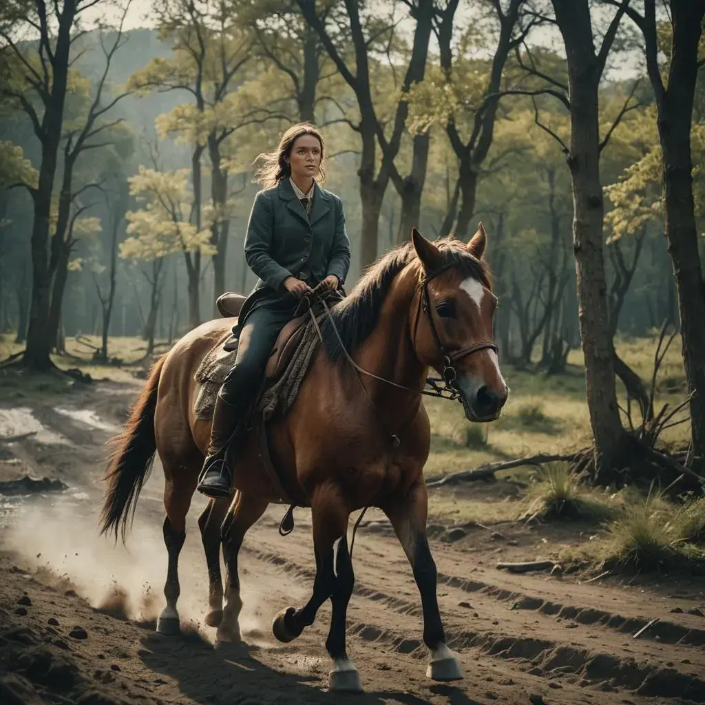 Рассказ "Как я встретил девушку в лесу на лошади"