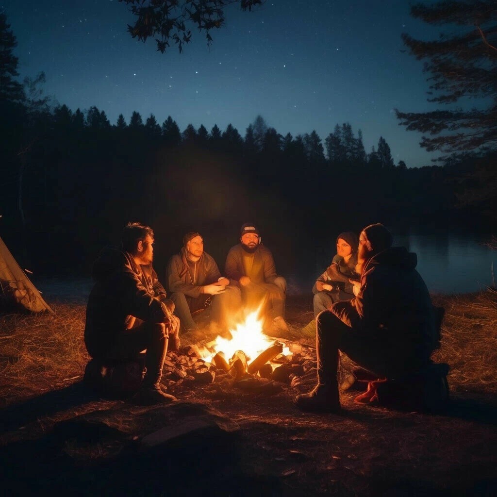 Ночные байки у костра. Рассказ нашего руководителя о живущих под землёй.